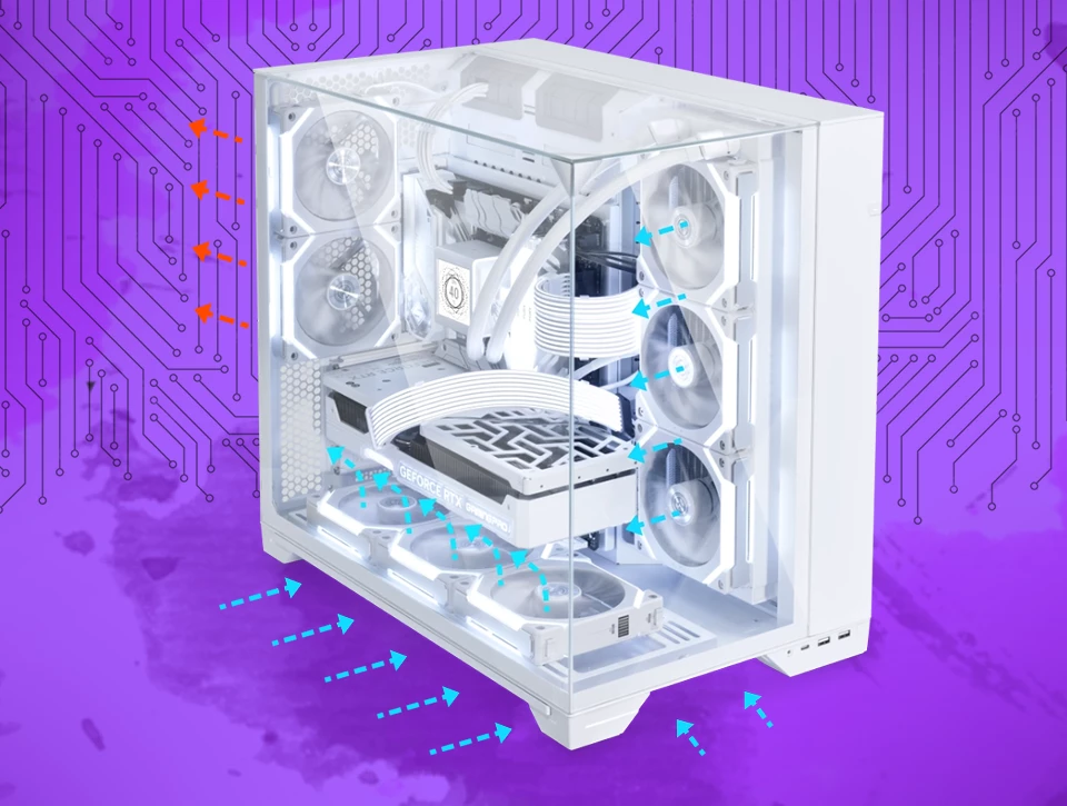 کیس گیمینگ لیان لی O11 VISION White