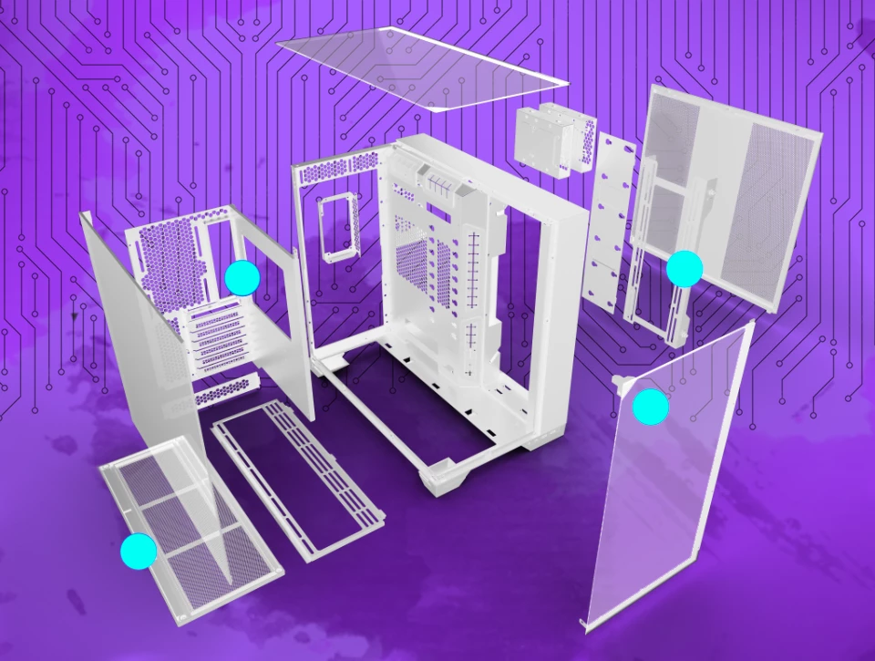 کیس گیمینگ لیان لی O11 VISION White