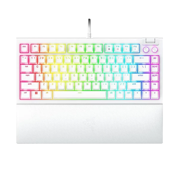 کيبورد گیمینگ ريزر Razer BlackWidow V4 75% White