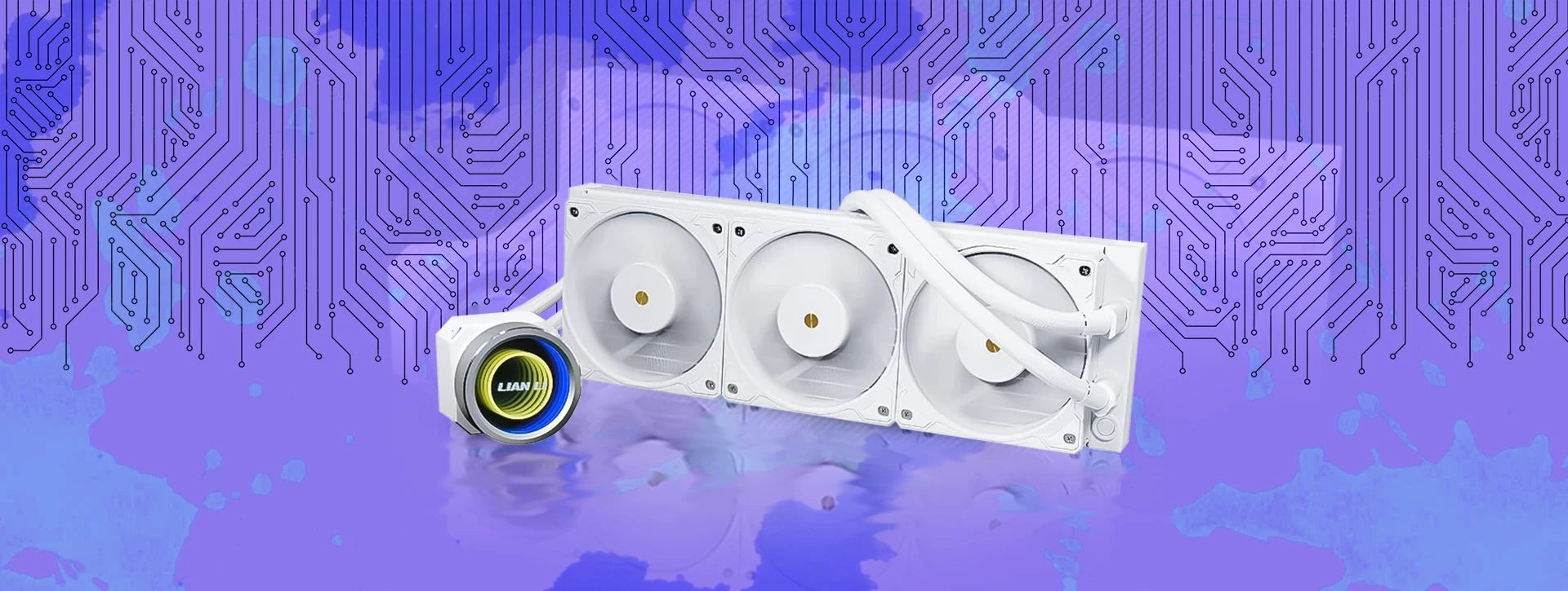 خنک کننده مایع پردازنده لیان لی GA II Trinity Performance 360 White