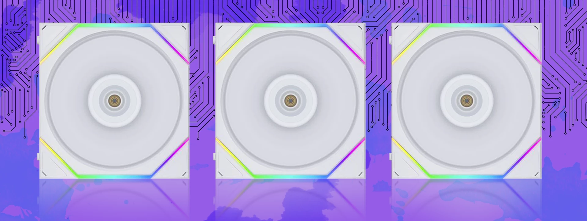فن کیس لیان لی UNI FAN TL White بسته 3 عددی