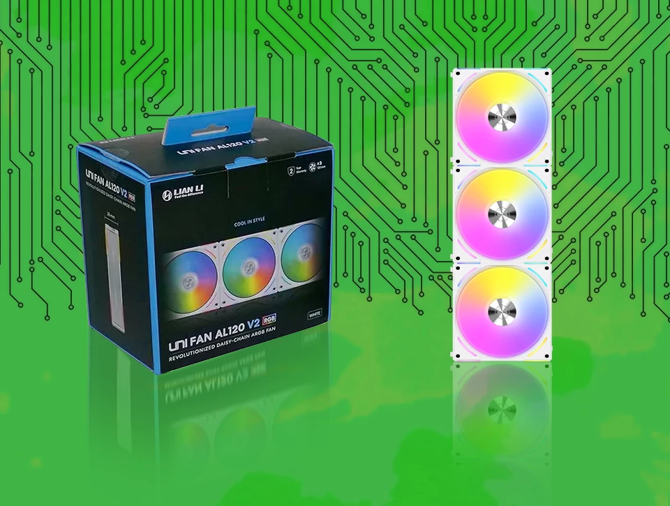 فن کیس لیان لی UNI FAN AL V2 White بسته 3 عددی