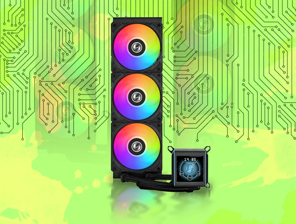 خنک کننده مایع پردازنده لیان لی GA II LCD 360 Black