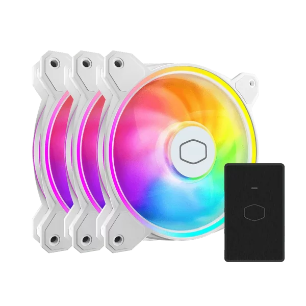 فن کیس کولر مستر MASTERFAN MF120 HALO2 3IN1 White فروشگاه گیمینگ تکاف