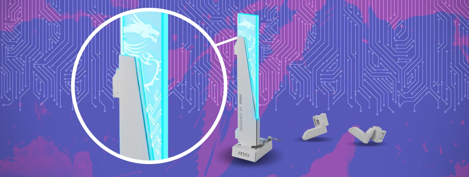 نگهدارنده کارت گرافیک ام اس آی MPG ARGB White