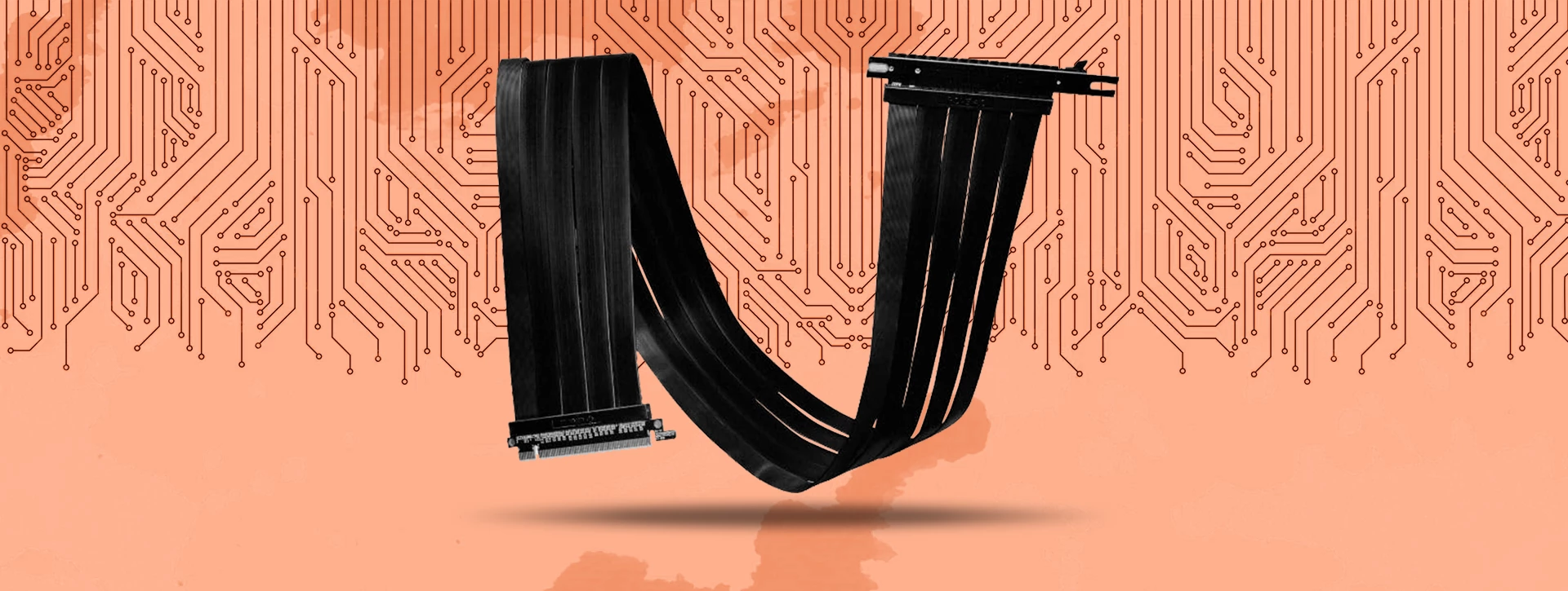 کابل رایزر 900mm کارت گرافیک لیان لی PCI-E X16 4.0 Black
