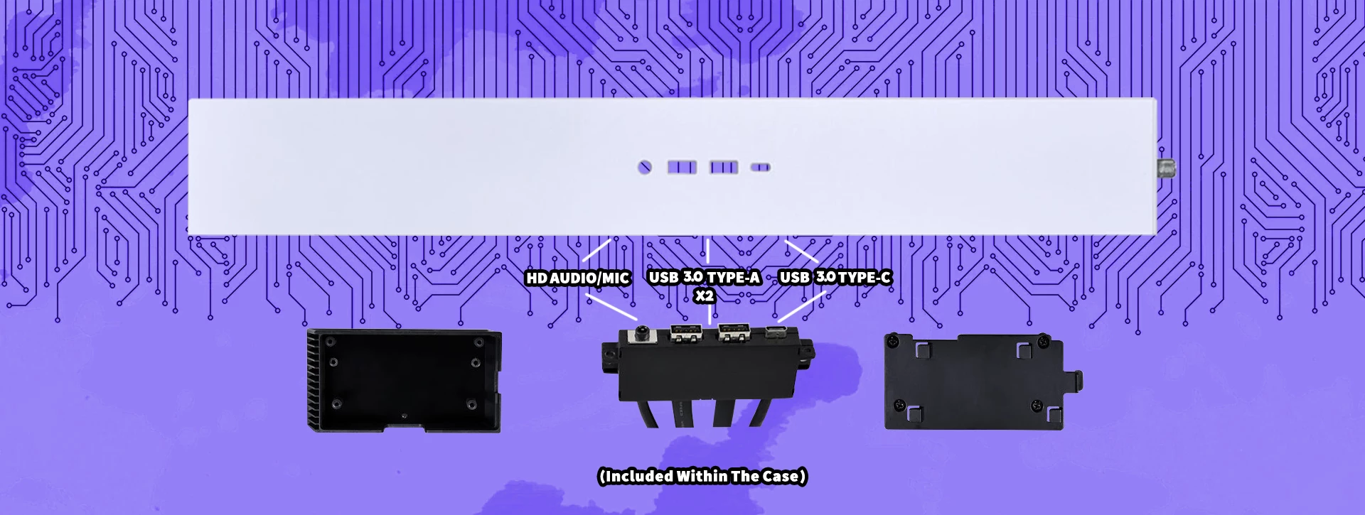 کیت ورودی/خروجی کیس لیان لی O11DE-5W White