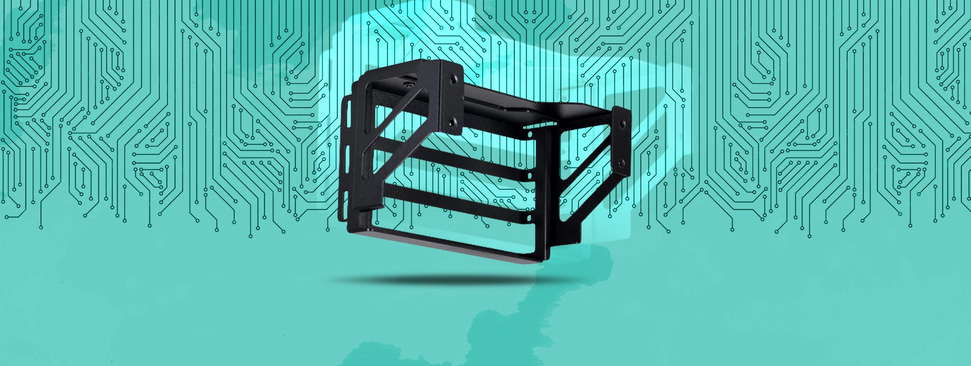 کابل و براکت نصب عمودی کارت گرافیک لیان لی O11DE-2X PCI 4.0 Black