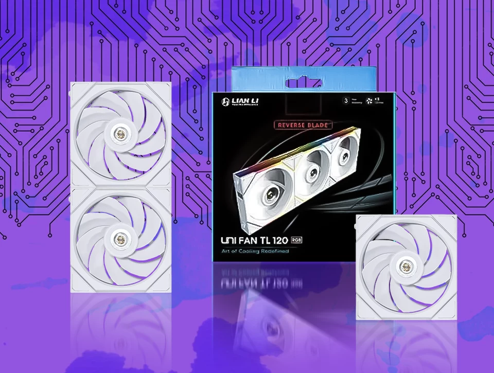 فن کیس لیان لی UNI FAN TL Reverse White بسته 3 عددی