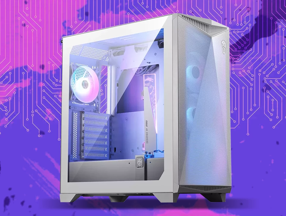 کیس گیمینگ ام اس آی مدل MPG Gungnir 300R Airflow White