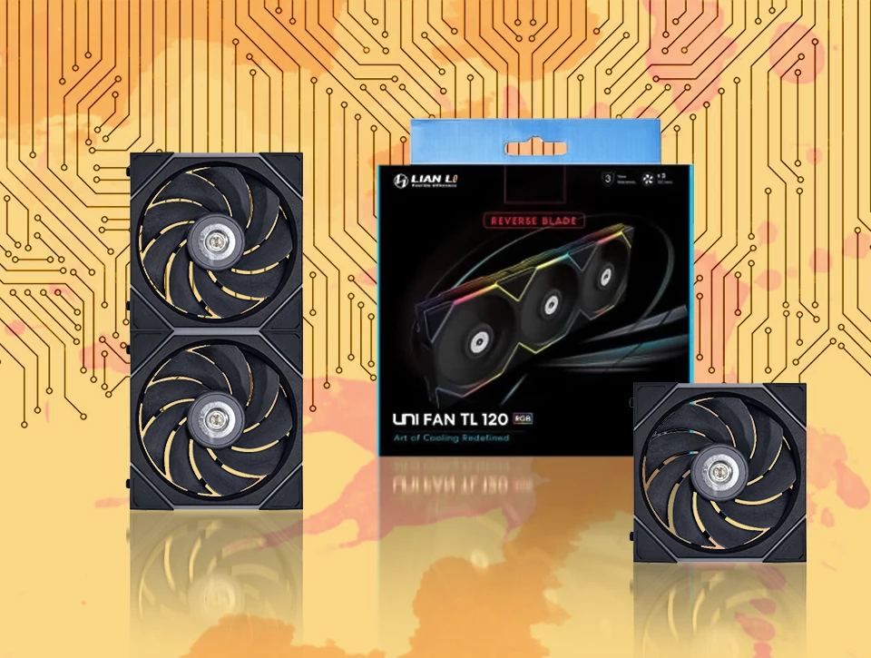 فن کیس لیان لی UNI FAN TL Reverse Black بسته 3 عددی