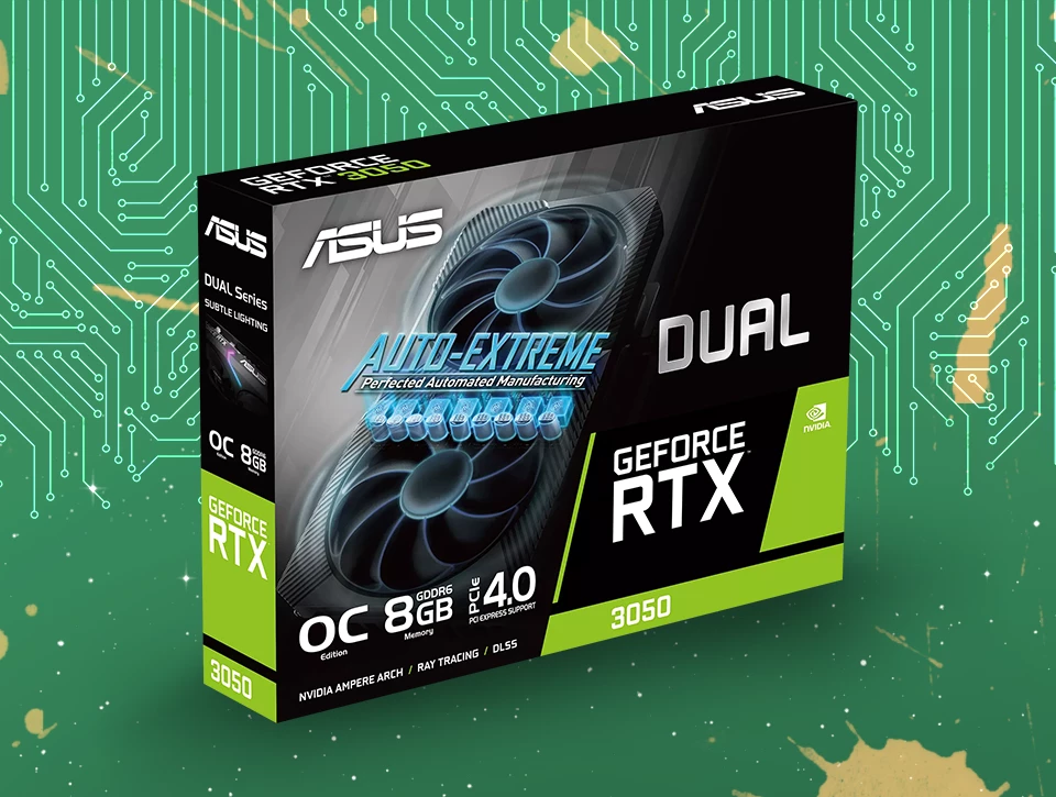 کارت گرافیک ایسوس ASUS DUAL RTX 3050 8GB OC