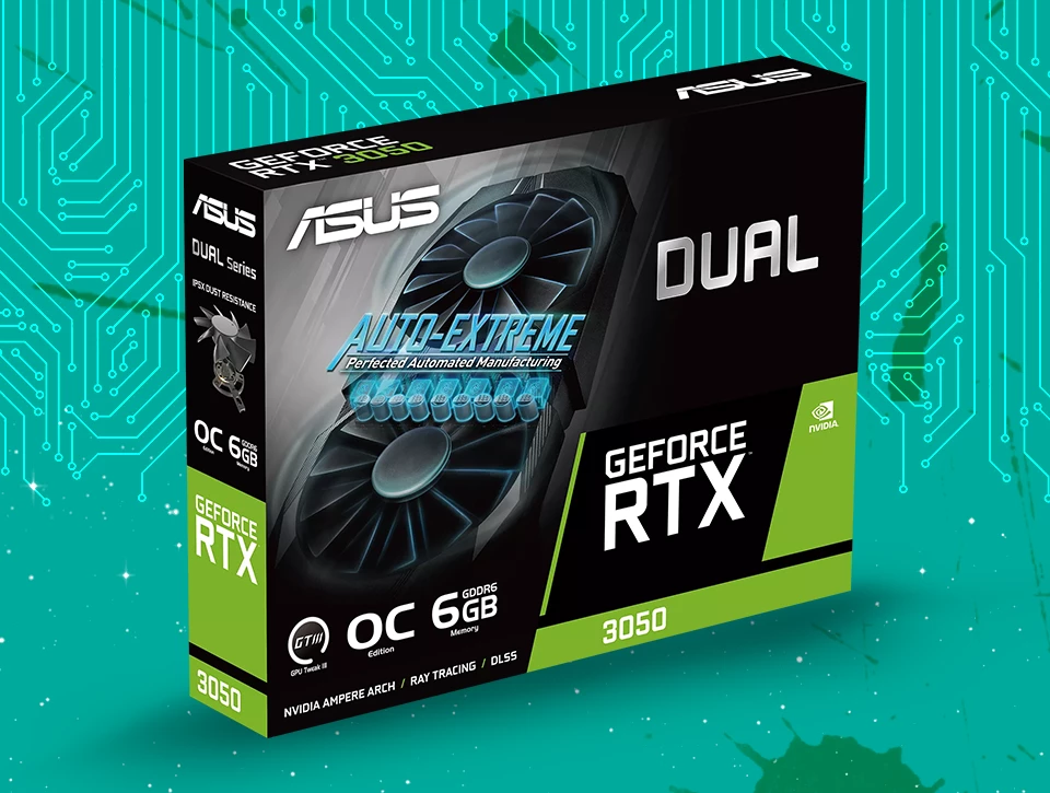 کارت گرافیک ایسوس ASUS DUAL RTX 3050 6GB OC