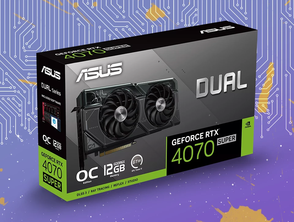 کارت گرافیک ایسوس ASUS DUAL RTX 4070 SUPER 12GB OC