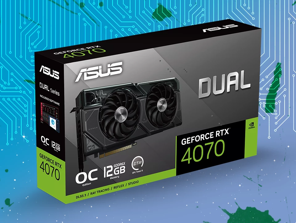 کارت گرافیک ایسوس ASUS DUAL RTX 4070 12GB OC