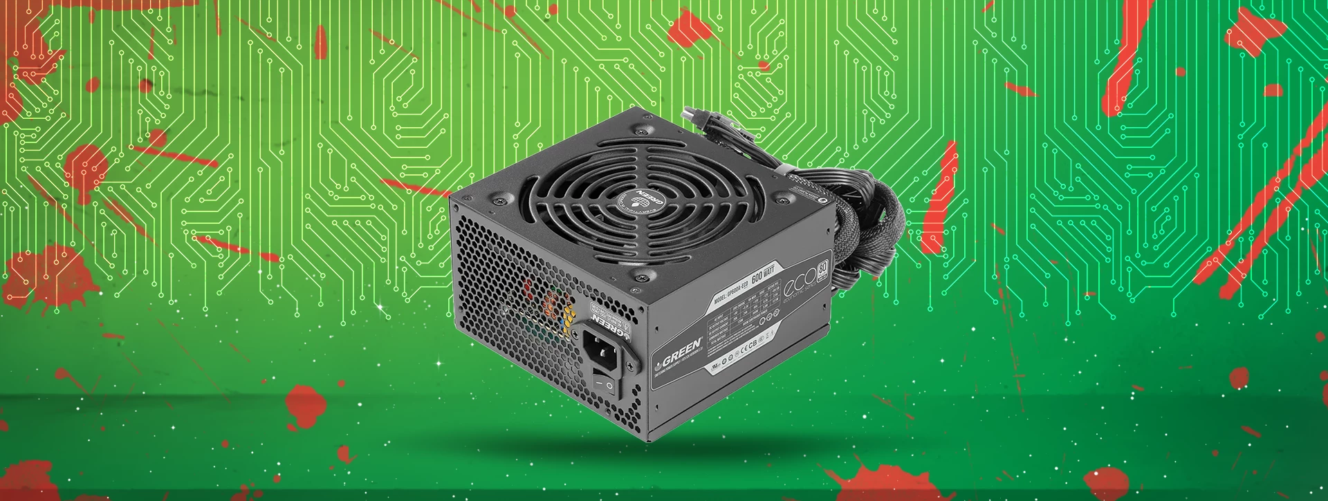 پاور - منبع تغذیه گرین مدل Green GP600A ECO