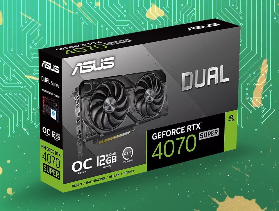 کارت گرافیک ایسوس DUAL RTX 4070 SUPER EVO OC