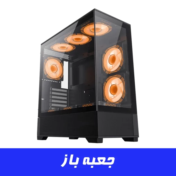 کیس گیمینگ گیم مکس GAMEMAX Vista Black مشکی (جعبه باز)