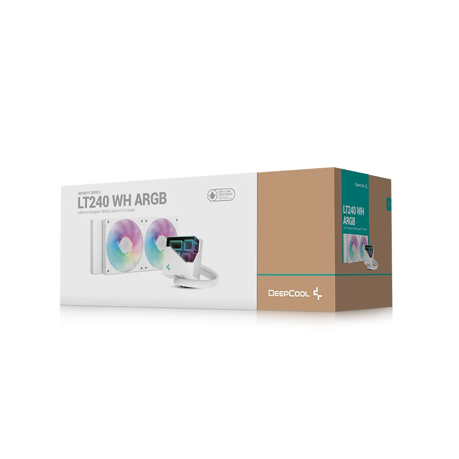 خنک کننده مایع پردازنده دیپ کول DEEPCOOL LT240 WH ARGB