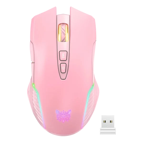 موس بی سیم گیمینگ اونیکوما ONIKUMA CW905 Pink