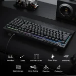 کیبورد بی سیم/باسیم گیمینگ ردراگون SHIVA K515 RGB