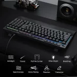 کیبورد بی سیم/باسیم گیمینگ ردراگون SHIVA K515 RGB