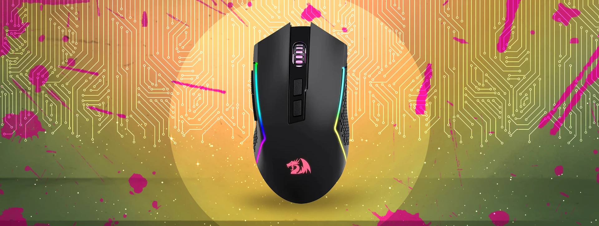 موس بی‌سیم گیمینگ ردراگون Trident Pro M693 RGB