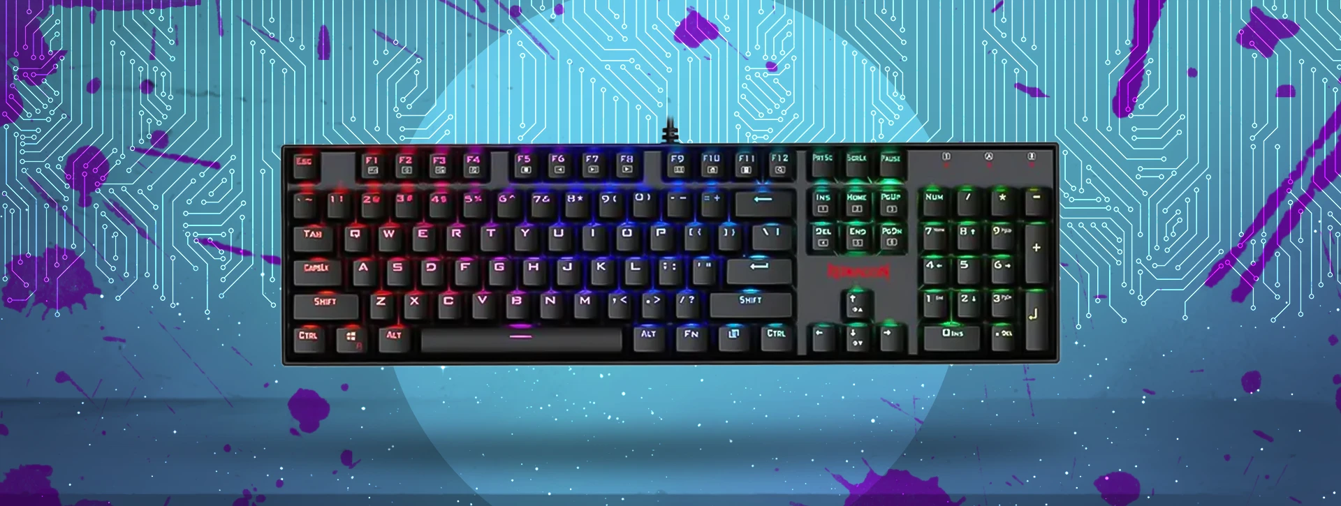 کیبورد مکانیکال گیمینگ ردراگون MITRA K551 V2 RGB