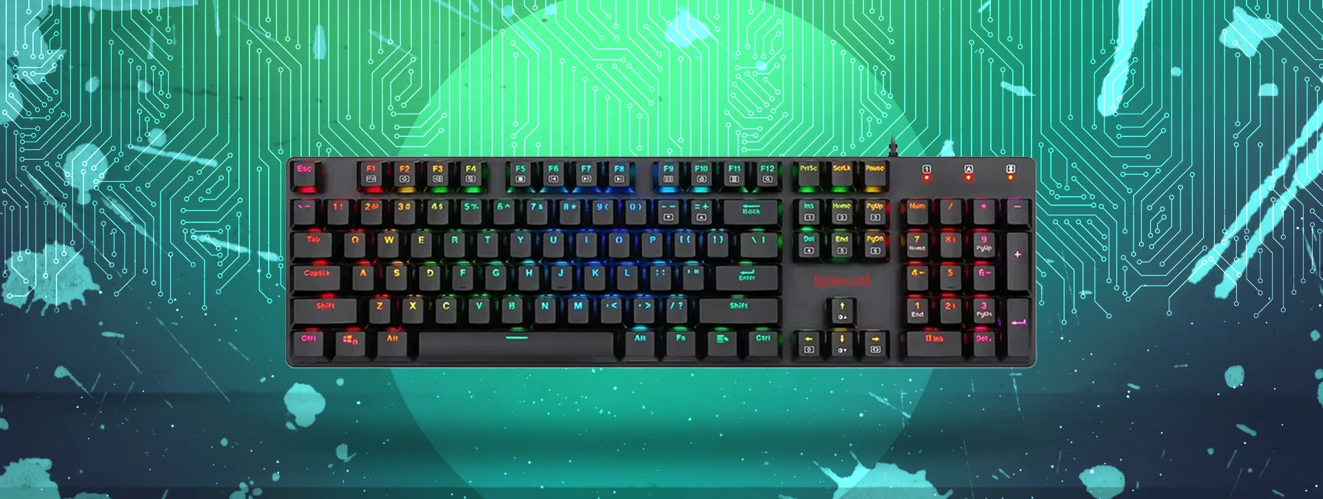 کیبورد مکانیکال گیمینگ ردراگون Shrapnel K589 RGB