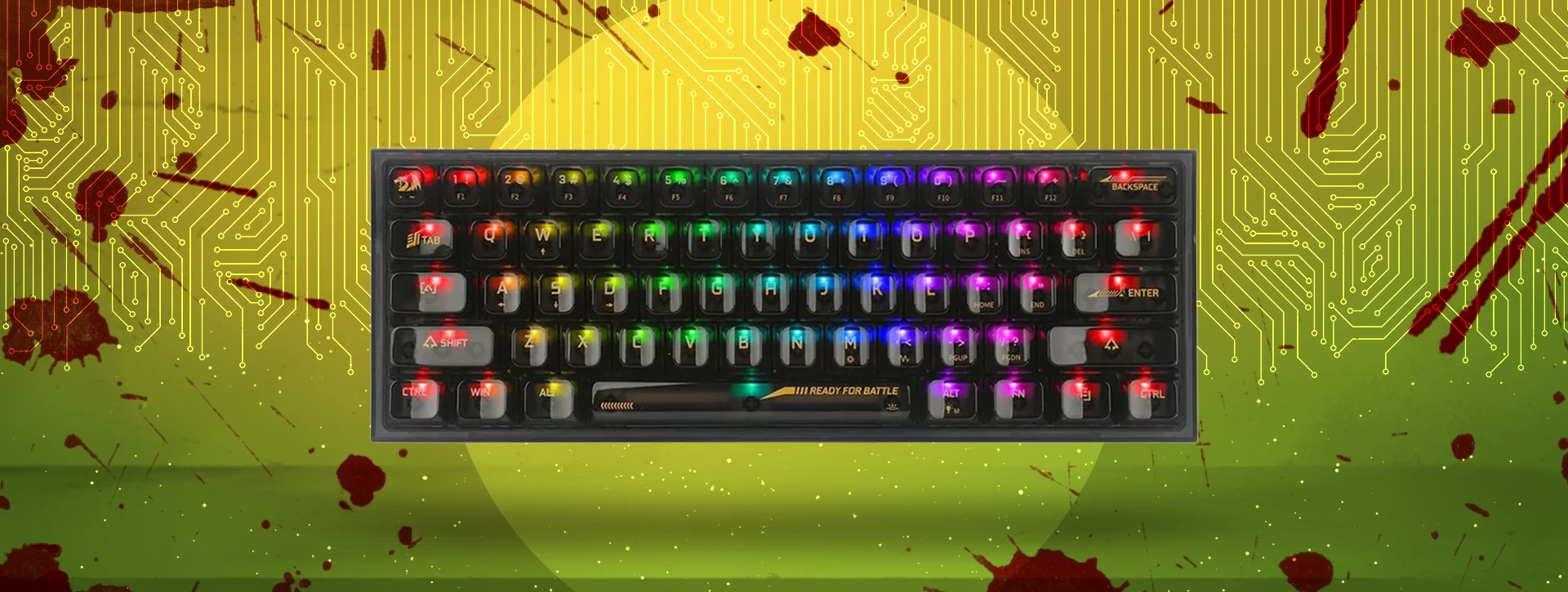 کیبورد مکانیکال گیمینگ ردراگون K617CTB RGB