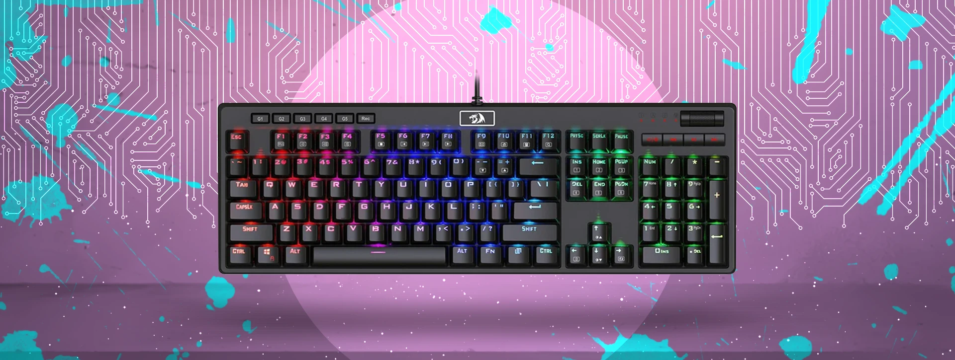 کیبورد مکانیکال گیمینگ ردراگون Redragon Manyu K579RGB