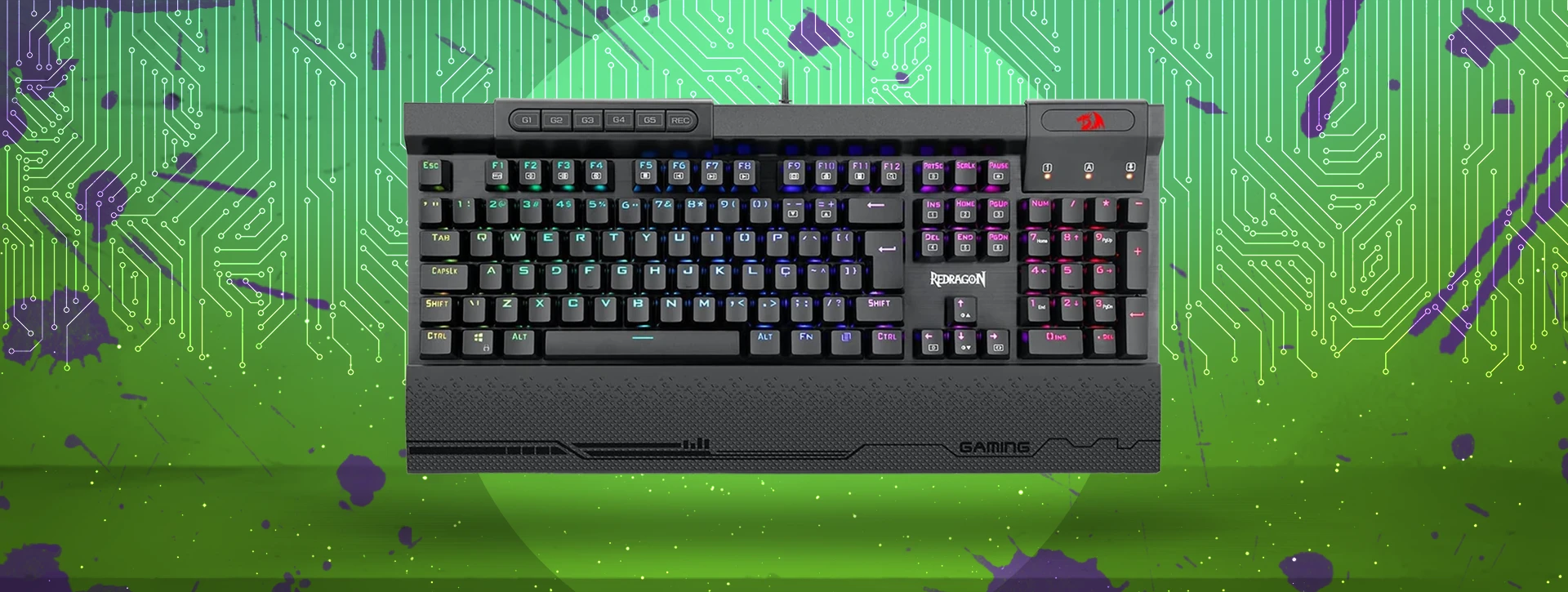 کیبورد مکانیکال گیمینگ ردراگون K563 RGB