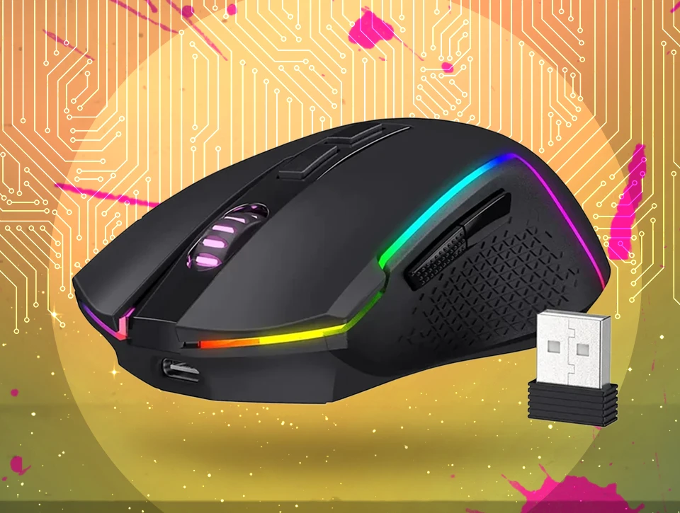 موس بی‌سیم گیمینگ ردراگون Trident Pro M693 RGB