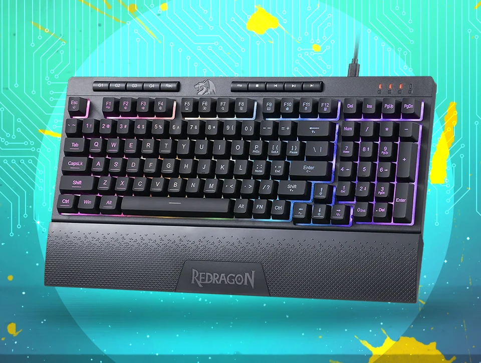 کیبورد بی سیم/باسیم گیمینگ ردراگون SHIVA K515 RGB