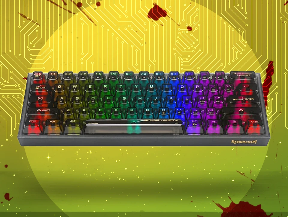 کیبورد مکانیکال گیمینگ ردراگون K617CTB RGB