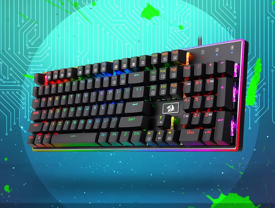 کیبورد مکانیکال گیمینگ ردراگون RATRI K595 RGB