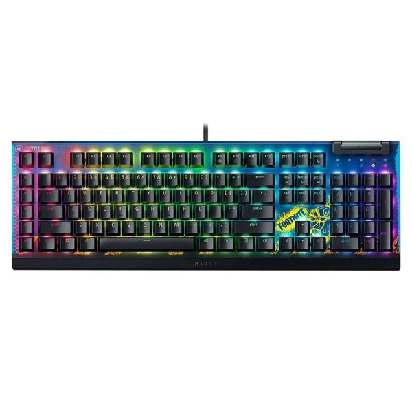 کیبورد مکانیکال گیمینگ ریزر Blackwidow V4 X Yellow Sw Fortnite Ed