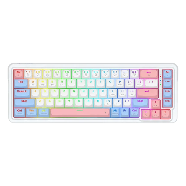 کیبورد بی سیم/باسیم مکانیکال گیمینگ ردراگون Redragon NOVA K709 WBP PRO RGB
