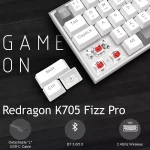 کیبورد بی سیم/باسیم مکانیکال گیمینگ ردراگون K705 WG PRO RGB