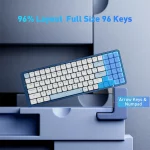 کیبورد بی سیم/باسیم مکانیکال گیمینگ ردراگون EVA PRO K684 WB RGB