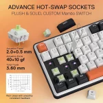 کیبورد بی سیم/باسیم مکانیکال گیمینگ ردراگون WYVERN K689 WBO PRO RGB