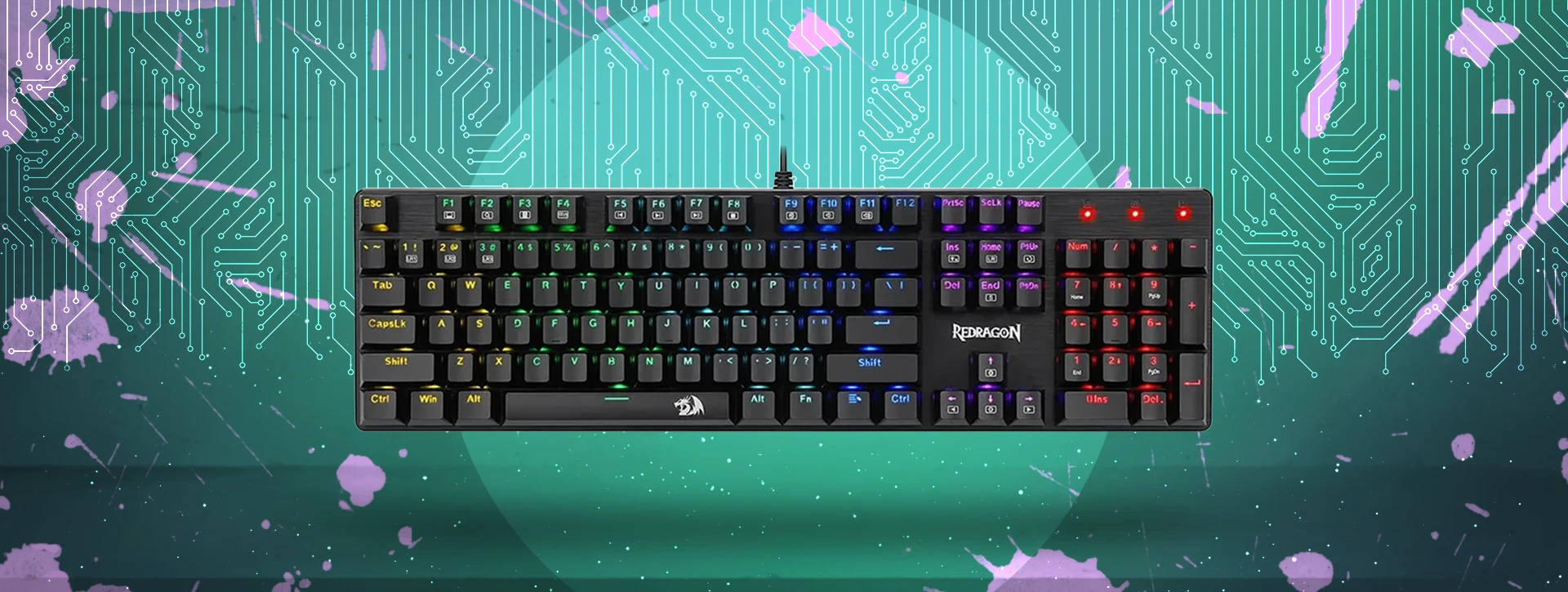 کیبورد مکانیکال گیمینگ ردراگون Sindri K671 RGB