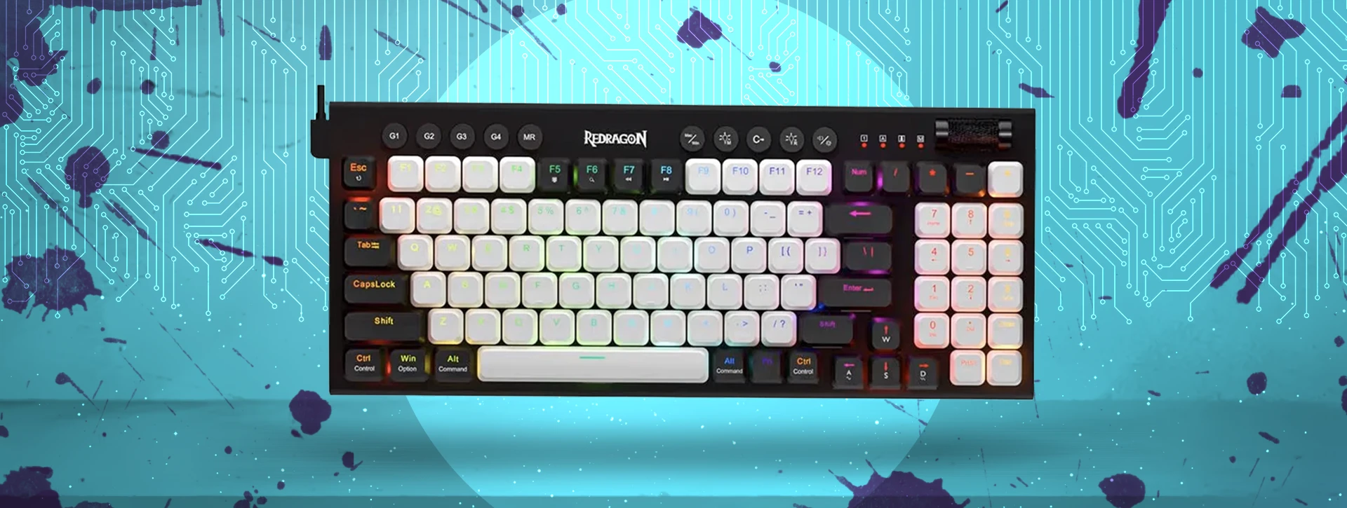 کیبورد مکانیکال گیمینگ ردراگون Sion K653 RGB