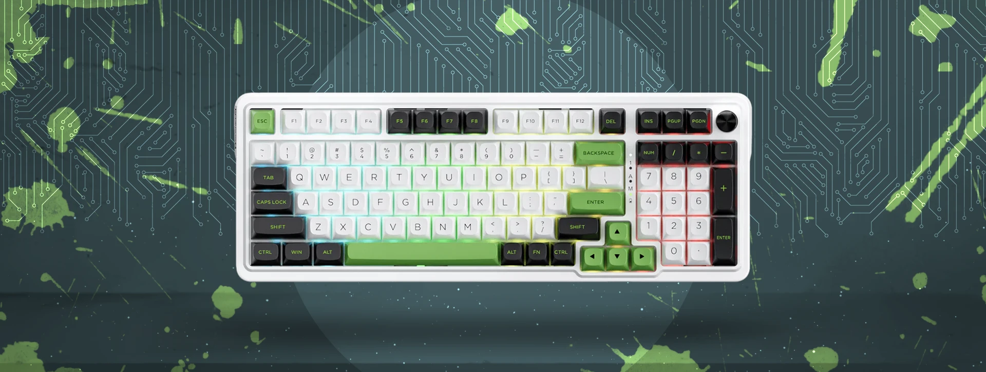 کیبورد بی سیم/باسیم مکانیکال گیمینگ ردراگون EISA MAX K686 RGB