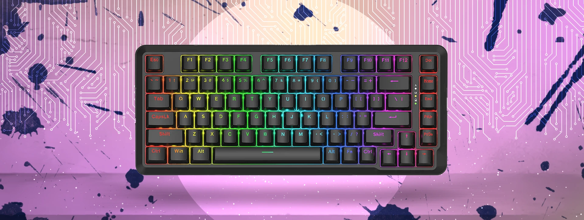 کیبورد بی سیم/باسیم مکانیکال گیمینگ ردراگون Stormrazor K713 RGB PRO