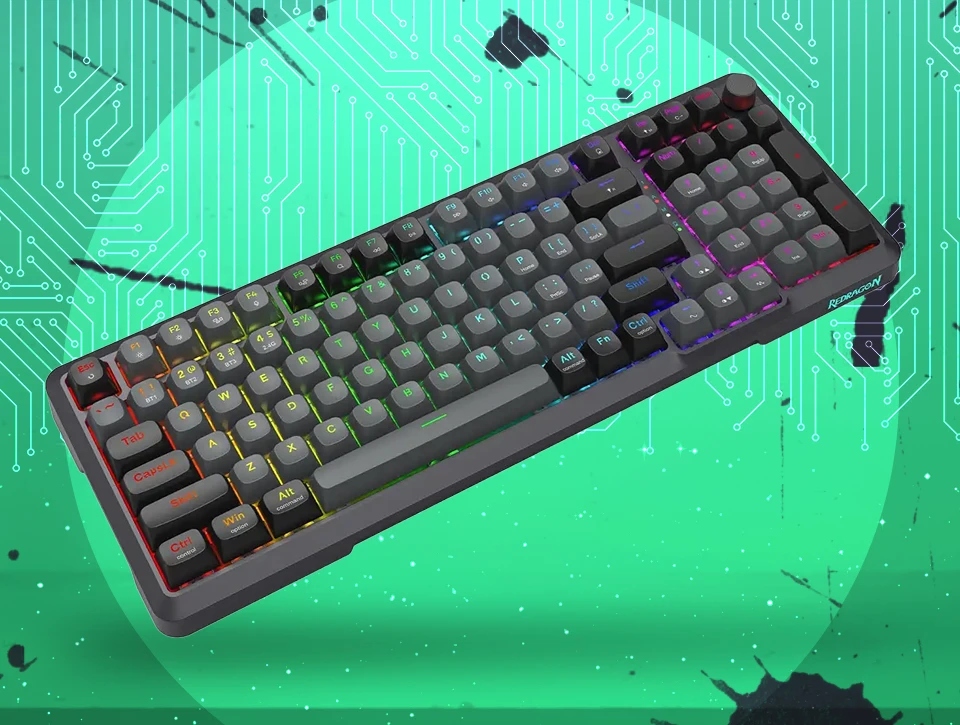 کیبورد بی سیم/باسیم مکانیکال گیمینگ ردراگون BRAGI K688 GB PRO RGB