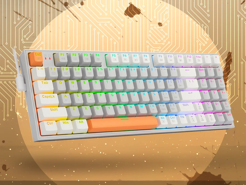 کیبورد مکانیکال گیمینگ ردراگون Kitava K636 GWO RGB