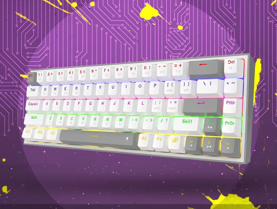 کیبورد بی سیم/باسیم مکانیکال گیمینگ ردراگون K705 WG PRO RGB