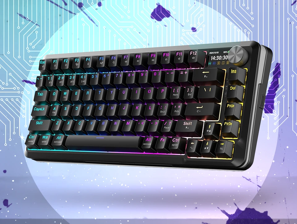 کیبورد بی‌سیم/باسیم مکانیکال گیمینگ ردراگون K708 PRO RGB