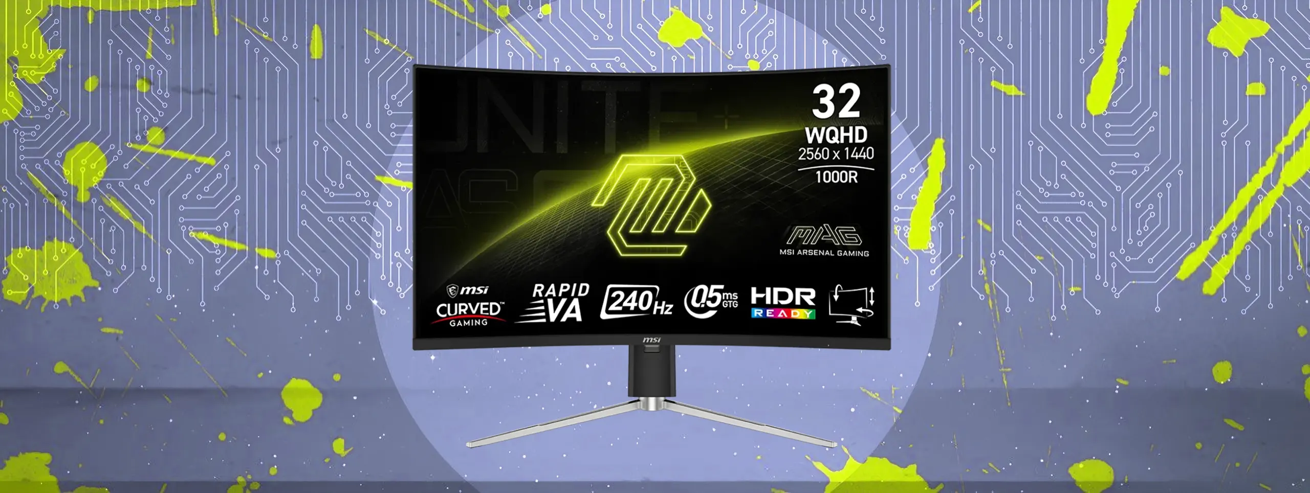 مانیتور ۳۲ اینچ ام اس آی MSI MAG 325CQRXF E2